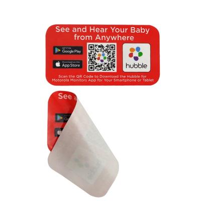 China Good qr code adhesive sticker labels anti counterfeit sale warning printing for sale