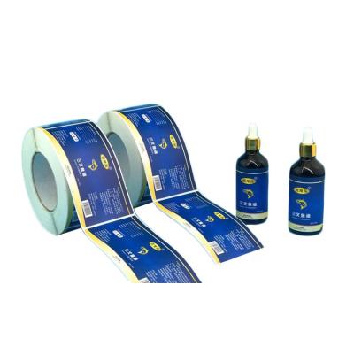 China High Quality Customized Waterproof Packing Tape Sticker sibutrec medicine glass bottle package label plastic sticker for sale