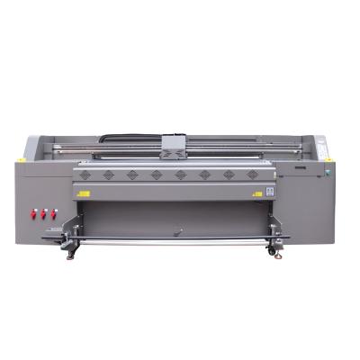 China Print Stores 180cm Roll To Roll And UV Printer With I3200U Print Head CMYK WHITE VARNISH 2440DPI Hoson Flatbed Program for sale