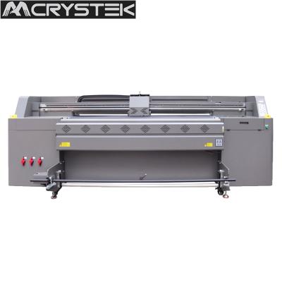 China Build Material Shop 1.8m Large Format I3200 Printhead Printer Leather Glass Ceramic Mat UV Hybrid Printer for sale