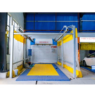 China Simplicity Car Wash 360 Brushless Car Wash Tunnel Type Fully Automatic With Moving Inbuilt Dryer for sale