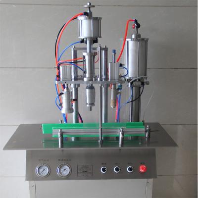 China High Efficiency Semi Automatic Cartridge Butane Gas Refilling Machine , Aerosol Can Filling Machine for sale