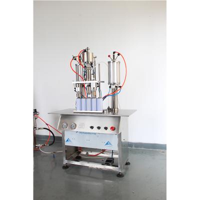 China High Efficiency Auto Body Deodorant Perfume / Chrome Hair / Paint / Spray Can Aerosol Making Filling Machine And Equipment for sale