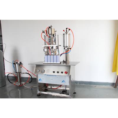 China High Efficiency 3 in 1 Aerosol Filling Machine Semi-automatic For Personal Care Aerosol Goods for sale