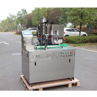 China High Efficiency Liquid Gas Filling Valve Crimp Aerosol Bag On Valve Filling Machine for sale