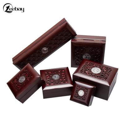 China Fashionable High End Jewelry Solid Wood Jewelry Box , Vintage Jewelry Gift Box for sale