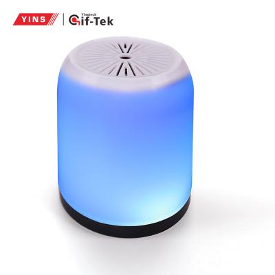 China High Fidelity Crystal Blue Tooth Speaker Led Phone Function Atmosphere Transparent Colorful Light Phone Function Tws Stereo Blue Speaker With MIC for sale