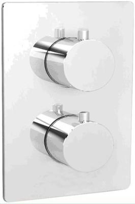 China Chrome Plating Thermostatic Shower Mixing Valve Single Way Design for sale