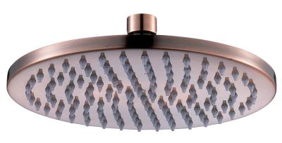 China Copper Finish Overhead Rain Shower Head , 10'' Rain Shower Head for sale