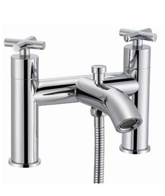 China Bathtub Side Deck Mounted 2 Function Modern Bath Shower Mixer Taps for sale