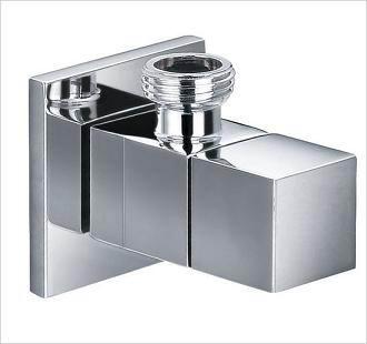 China Bathroom Accessory Sets , Leak Resistance Square  Wall Mounted Angle Taps for sale