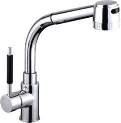 China Multi Function Single Lever Commercial Kitchen Taps With Pull Out Sprayer for sale