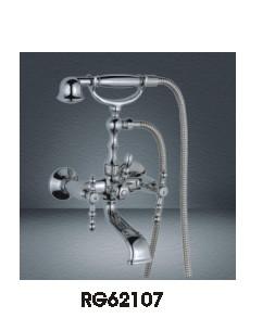 China 2 Hole Double Handle Faucet , Traditional Bath Shower Mixer Taps For Hand Shower Set for sale