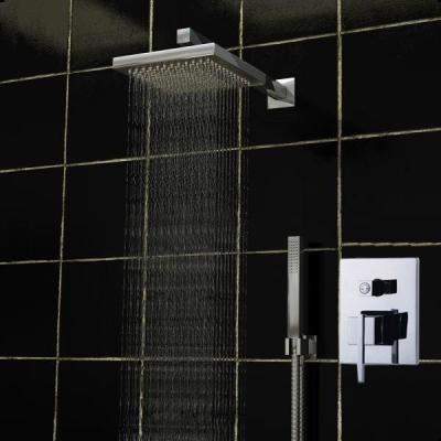 China Shower Bath Mixer Set Square Ceiling Mounted Rain Shower Heads 140 x 190mm for sale