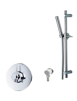 China Wall Mounted Thermostatic Shower Set , Exposed Thermostatic Shower Valve for sale