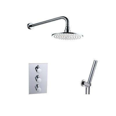 China Bath Shower Mixer Set Thermostatic 2 Way Shower Mixer Valve With Hand Shower for sale