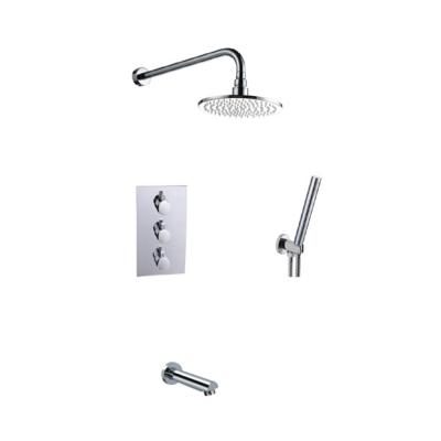 China Bathroom Thermostatic Shower Kits 3 Way Thermostatic Shower Mixer Valve for sale