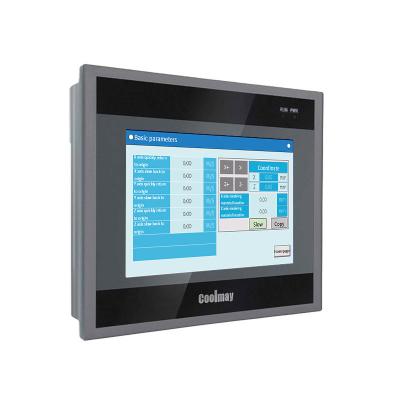 China OEM/ODM Modbus RTU TCP Touch Panel PLC 30DI 30DO controlador digital analógico integrado de 7 polegadas HMI plc para compressor de ar à venda