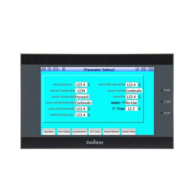 China 5 regulador de temperatura combinado del PLC de TFT HMI de la pulgada RS232/RS485 con la pantalla táctil resistente en venta