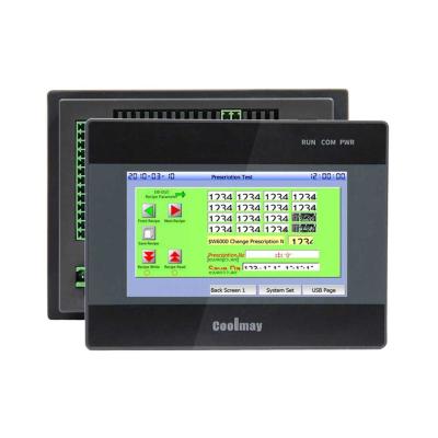 China 4,3 Duim Geïntegreerd HMI-PLC Combo 32K Stappenrs232 Touch screen Te koop