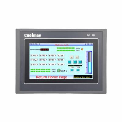 Κίνα 7 PLC Coolmay HMI ίντσας όλοι σε μια παραγωγή 12DI 12DO ηλεκτρονόμων ελεγκτών προς πώληση