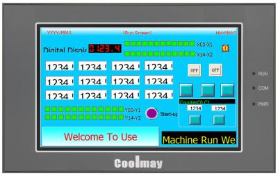 중국 Auto Tuning 32K PLC Touch Screen Interface CAN WIFI Network Port 판매용