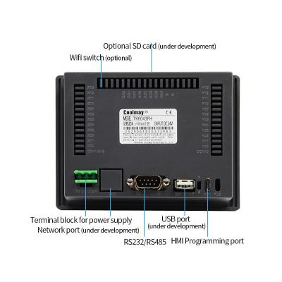 China Clase mordida de la CPU IP65 de los pixeles 32 resistentes del panel táctil 480*272 del protocolo 72mA del PLC en venta