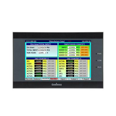 China 6 tipo de contagem de alta velocidade combinado porto 408MHz do PLC do canal HMI de C à venda