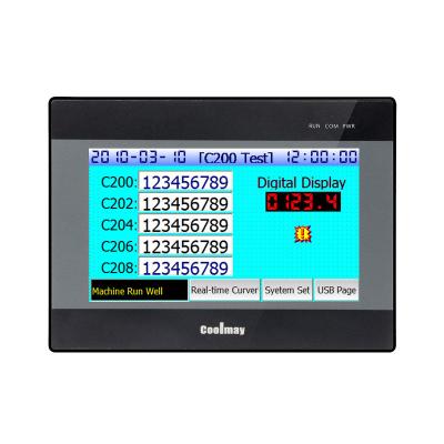 China NPN pasivo 12AI 8AO Panel táctil PLC Tipo C PLC Pac y controladores dedicados Hmi PLC todo en uno en venta