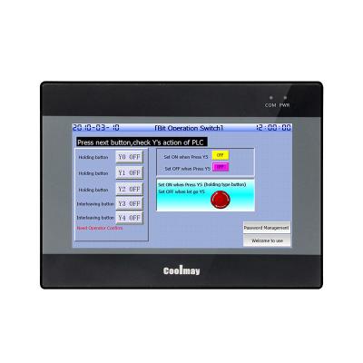 China El PLC del panel táctil de la pulgada HMI de Coolmay 7 interconecta hmi del plc del regulador del CNC en venta