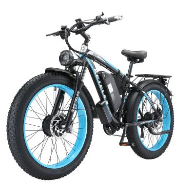 China Europe Warehouse E-Bike 2x1000W Aluminum Motor Dual 26 Inch Long Tire 23AH Big Battery Range 2000W Electric Bike for sale