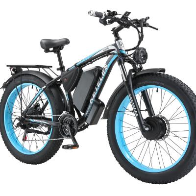 China Free Shipping EU Aluminum Alloy Current E-Bike In EU Warehouse 23AH Lithium Battery 26x4.0 Inch 2x1000W Electric Bike With Front And Rear Motors for sale