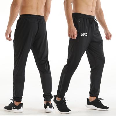 China Anti-Wrinkle Lidong Custom Logo Man Breathable Pants Sports Casual Jogger Pants With Reflective Stripe And Zipper Pocket for sale