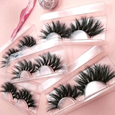 China 100% Real Lashes,Handmade 25mm Mink Eyelashes,Natural Soft Wholesale Cruelty Free Wholesale 3D 5D Mink Lashes Custom Made for sale