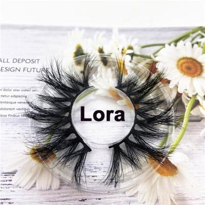 China Sale 25mm Mink Lashes 100% Real Thick Mink Lashes Strip 3d Mink Eyelashes 25mm Thick Whole False Mink Eyelashes Sellers for sale