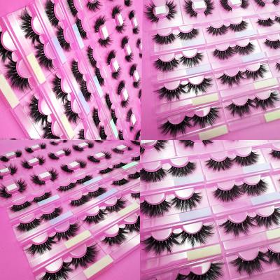 China 3d Mink Eyelashes 100% Real Sellers Thick Luxury 3D Mink Eye Lashes Fluffy Boxes for sale