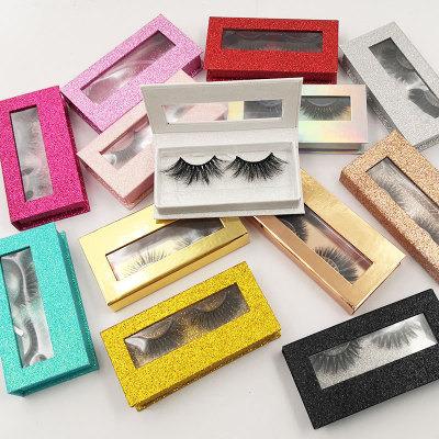 China 3d 5d 25mm thick mink lashes wholesale seller clear lash with boxes custom red paper cruelty free packaging case eyelash lashes for sale