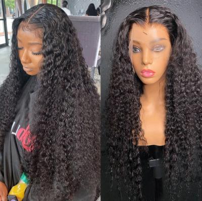 China Deep Wave 34 Inch Deep Wave 13x6 Frontal Wig Hair For Black Indian Brazilian 13x4 Wet And Wavy Lace Front Wig Hd Water Wave Women for sale