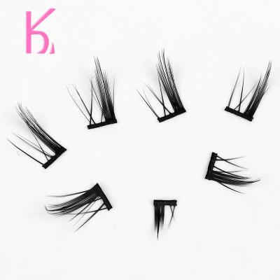 China Long Natural Individual Eyelash DIY Half Segment Lashes Different Group Fiber Tip Natural Eyelash Tweezers And Tools for sale