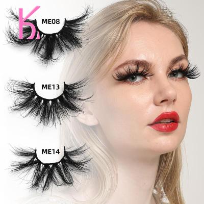 China Long 3D High Quality Natural 25MM Mink Lashes With Logo Lashes Mink Eyelashes With Custom Packaging for sale