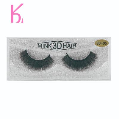 China Natural Long Eyelash Packaging Box Custom False 3D Mink Eyelashes for sale