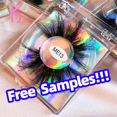 China 25 Mm Long Real Mink Lashes 3d Fluffy Private Label Free Samples Natural Eyelash Wholesale Packaging Lashes Box Sellers for sale