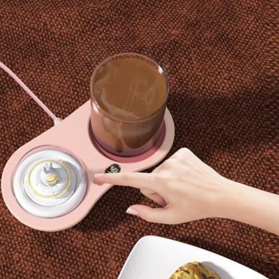 China Hot Selling 2022 Viable Portable&Mat USB Resin Rechargeable Mug Heat Drinking Cup Mat Keep Water Warm Heater Coaster for sale