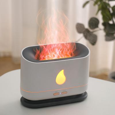 China Household Flame Aroma Diffuser Ultrasonic Humidifier Essential Oil Diffuser Unique ABS High End Aroma Diffuser for sale