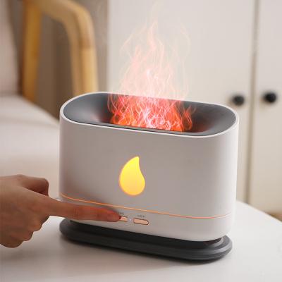 China 2022 Household Ultrasonic Humidifier LED Electric Timing Aromatherapy Power-up Electric Automatic Aroma Oil Diffuser For Flame for sale