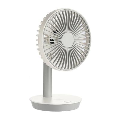 China 2022 New Small Desktop Fan Mini Fan Battery Rechargeable Desk Fan Super Long 20 Hours Battery Life Mini USB Desk Fan for sale