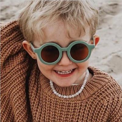 China High quality 2022 small children s baby boy girl children round plastic colorful sunglasses for sale