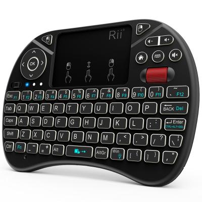 China Rii i8X 2.4GHz Mini Wireless Keyboard With Touchpad Backlit Li-ion Battery For Android TV Box PC for sale