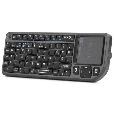 China RII X1 Mini Wireless Keyboard 2.4GHz Touch Wireless Mouse, Remote Control. Mini Wireless Keyboard - smart TV compatible for sale