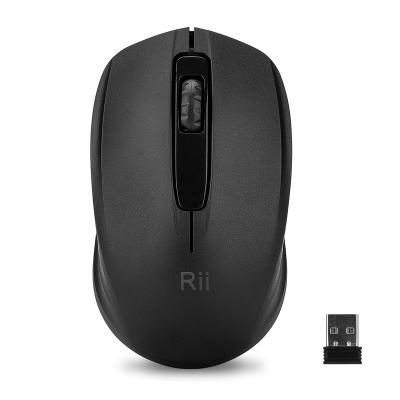 China Mini Rii Wireless Mouse RM100+ PC Mouse With Nano Receiver For Laptop PC for sale